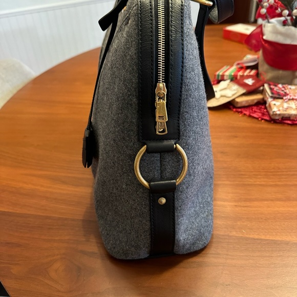 YSL XL Gray Muse Wool Shoulder Bag - Picture 7 of 17